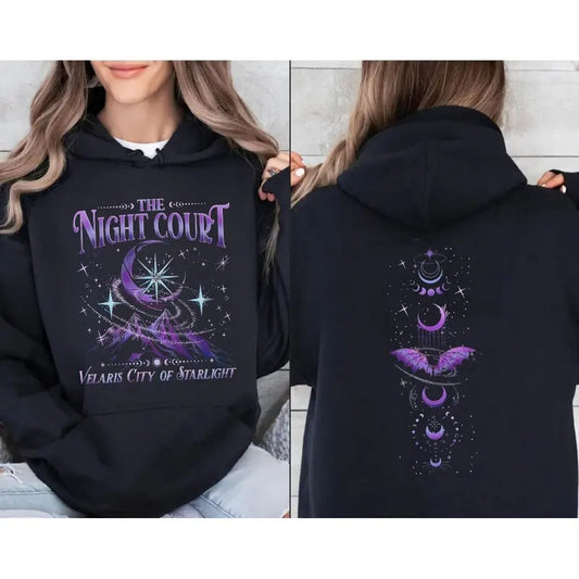 Bookish Gift, The Night Court Hoodie,Velaris City Of Starlight Sweatshirt, Court Of Dreams Shirt, City Of Starlight...