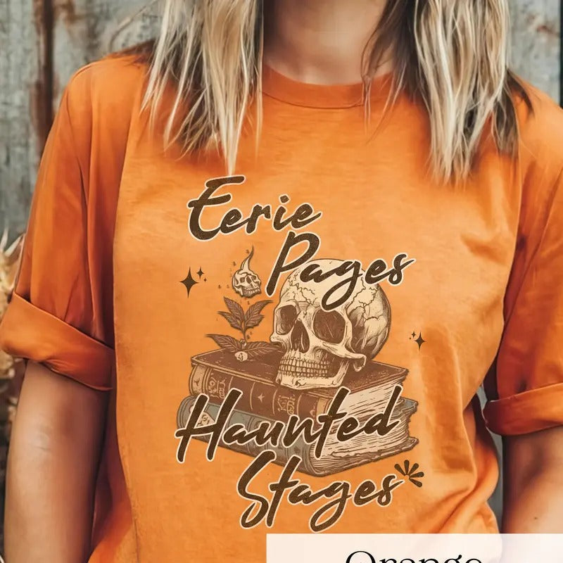 Bookish Halloween Shirt Spooky Funny Halloween Shirt, Halloween Reading Shirt, Halloween Book Lover Gift for Birthday...