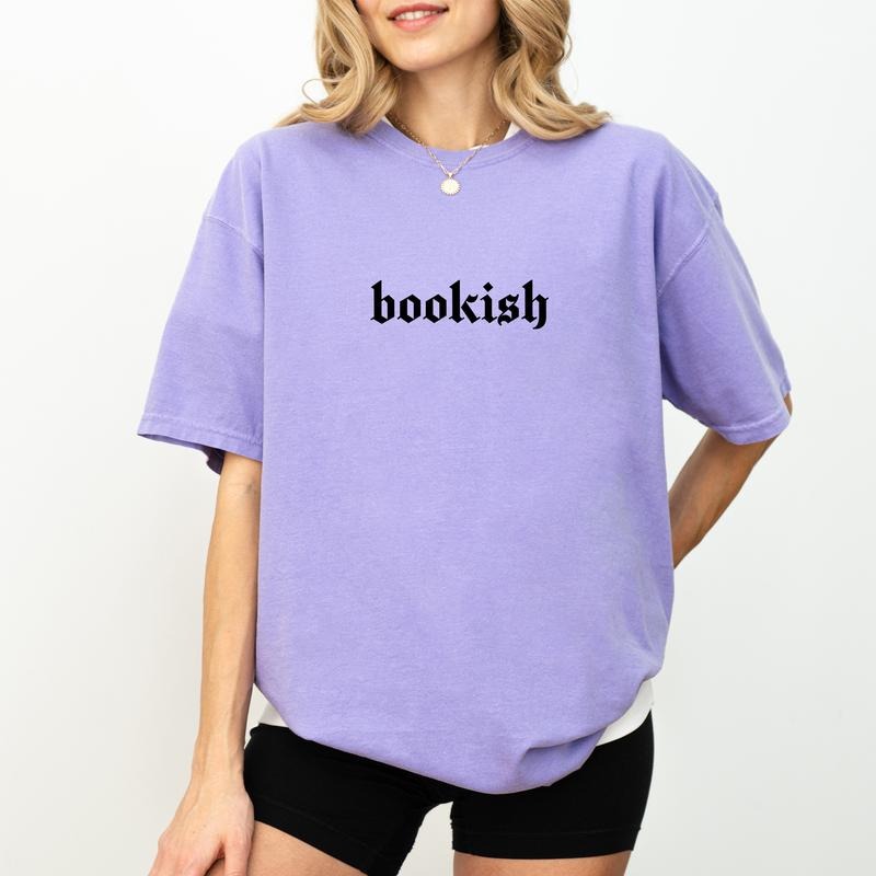 Bookish Vintage Shirt, Book Lover Graphic Printed Tee, Bookworm Unhinged Shirt, Booktok Tee, Book Readers T-shirt, Booktrovert Tee, Comfy Fabric Graphic Tee, Women's Tops, Womenswear, Cotton Fabric Relaxed Fit Chic Style book tshirts