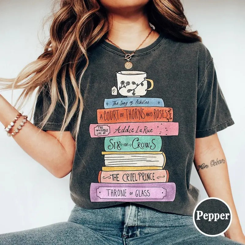 Bookish shirt, ACOTAR Velaris Merch, Six of Crow, A Court Of Thone and Roses, Throne Of Glass, Librarian Reading Shirt,...
