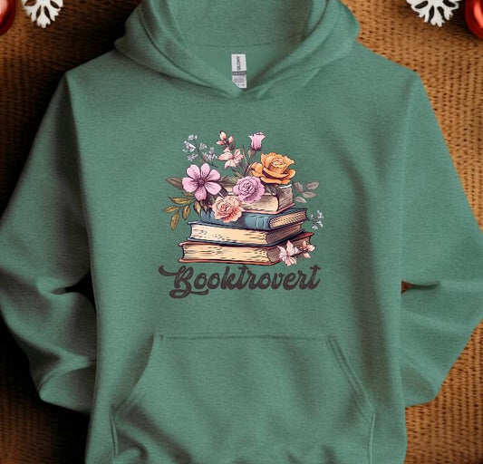 Booktrovert Booktok Sweatshirt Casual Hoodie T-Shirts | InkThreadWorks.com