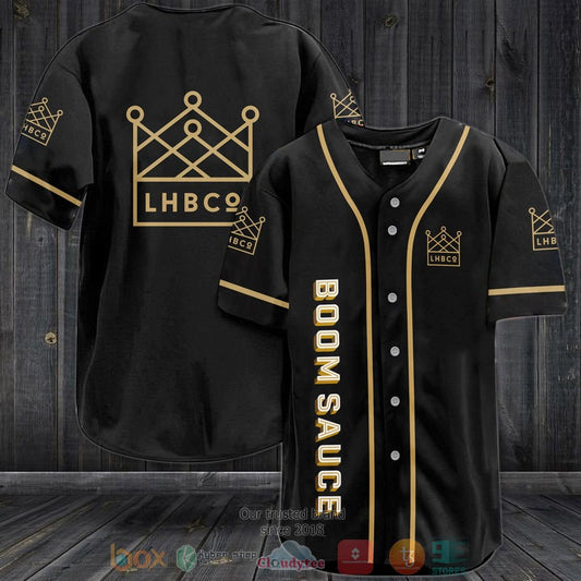 Boom Sauce black Baseball shirt