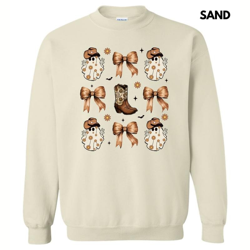 Boot Scootin Spooky Coquette Sweatshirt 'NLB' T-Shirts, Hoodie | InkThreadWorks.com