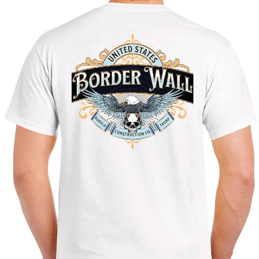 Border Wall Construction Co. T-shirt Menswear Cotton Tshirt Casual t shirt trump Hoodie, Sweatshirt | InkThreadWorks.com