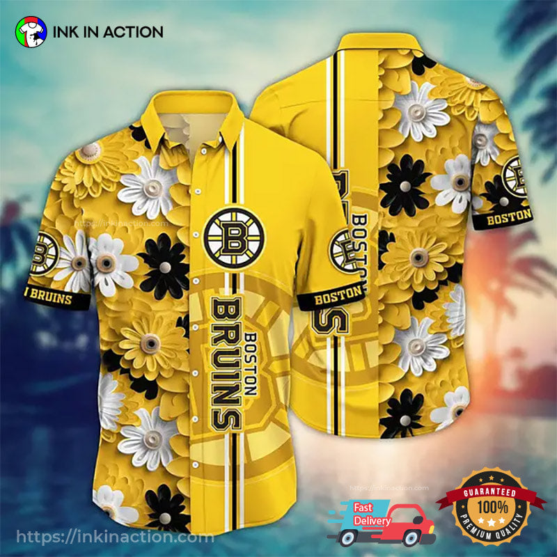 Boston Bruins Ice Hockey Team Hawaiian Shirt