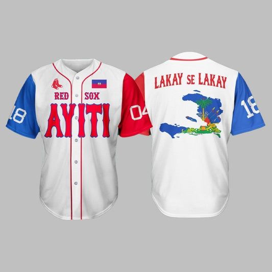 Red Sox Haitian Cultural Night Jersey Giveaway 2025 - Grishko.com