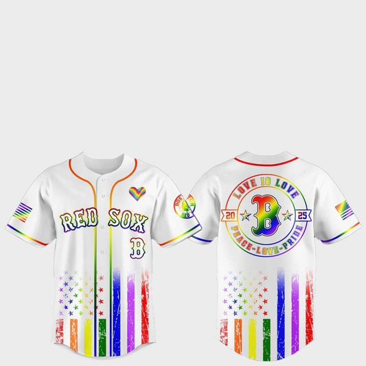 Boston Red Sox Pride Month Love Is Love 2025 Jersey - Grishko.com