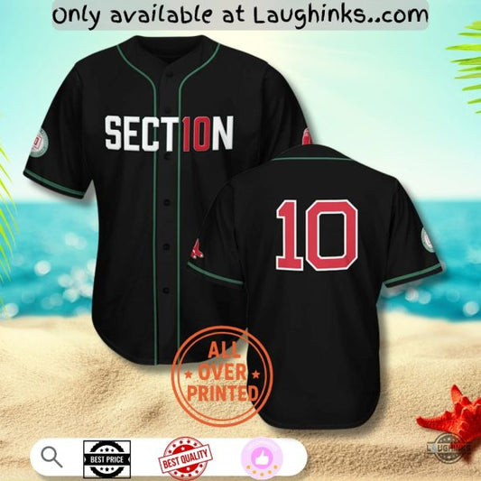 Boston Red Sox Section 10 Night Baseball Jersey Shirt September 17 2025