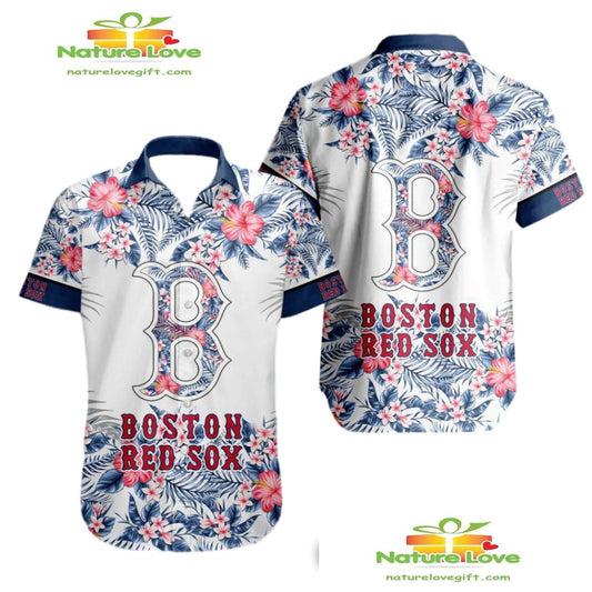 Boston Red Sox Tropical Hawaiian Shirt for Men and Women Aloha Design
