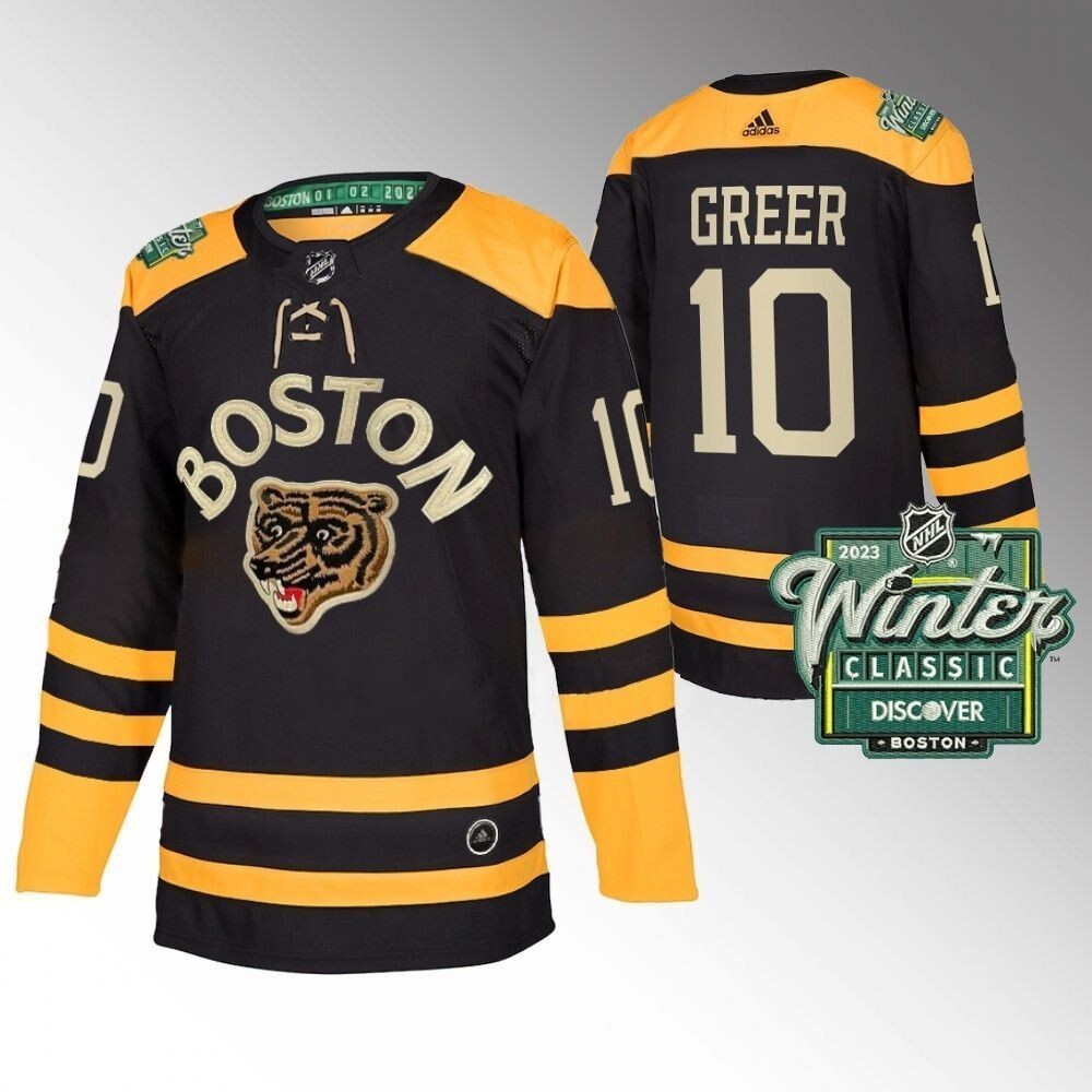 Boston Bruins #10 A.J. Greer 2023 Winter Classic Black