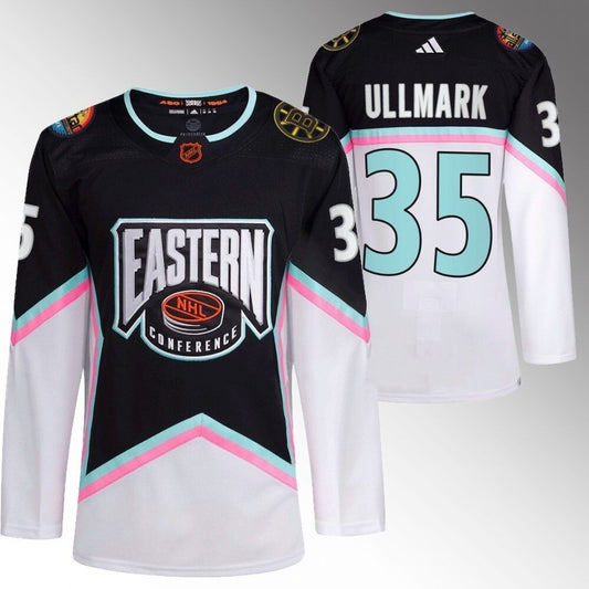 Boston Bruins #35 Linus Ullmark 2023 NHL All-Star Black Eastern Conference Jersey