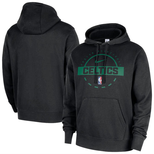 Boston Celtics Black 2025 26 Practice Club Pullover Hoodie