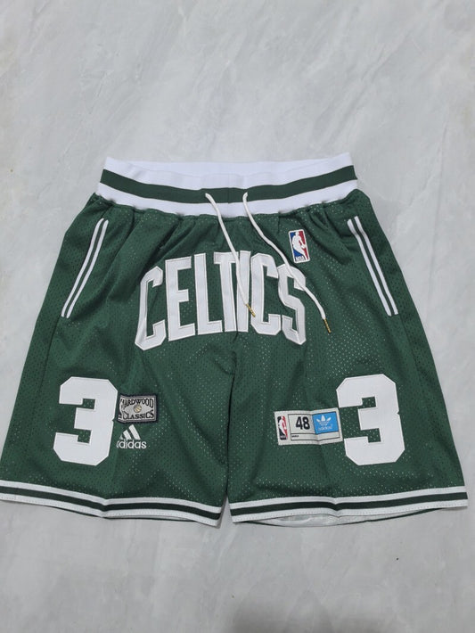 Boston Celtics Celtics Green Retro Shorts Style 4