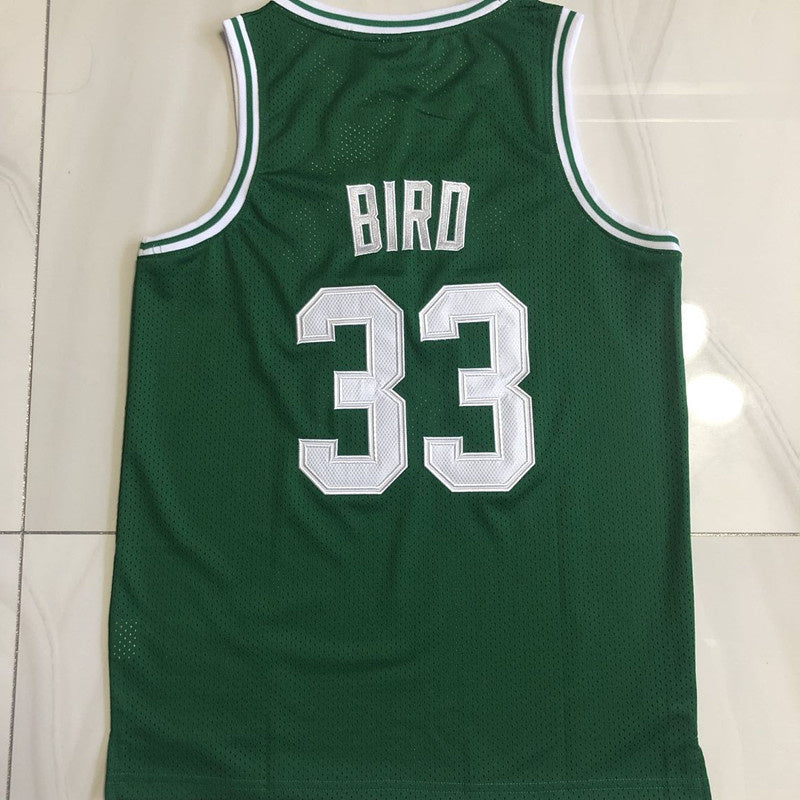 Boston Celtics #33 Bird Authentic jersey green Style 3