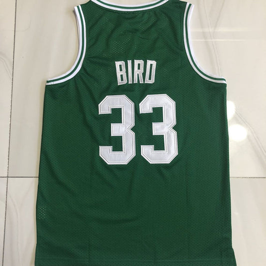 Boston Celtics #33 Bird Authentic jersey green Style 3
