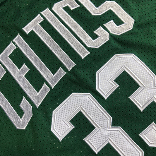 Boston Celtics #33 Bird Authentic jersey green Style 4