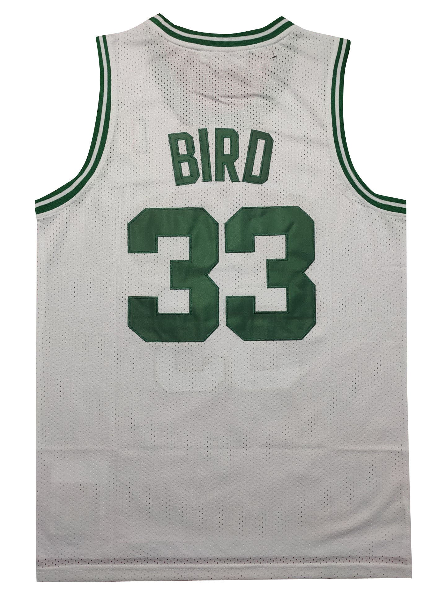 Boston Celtics #33 Larry Bird Celtics 33 # Bird 1985-86 Retro White Jersey Style 4