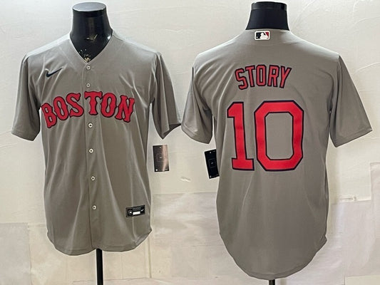 Boston Red Sox #10 Trevor Story Red Sox Adult Style 1