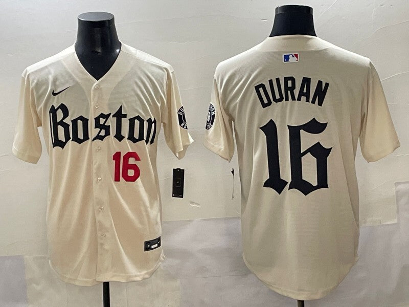 Boston Red Sox #16 Jarren Duran Red Sox 5 Collaboration