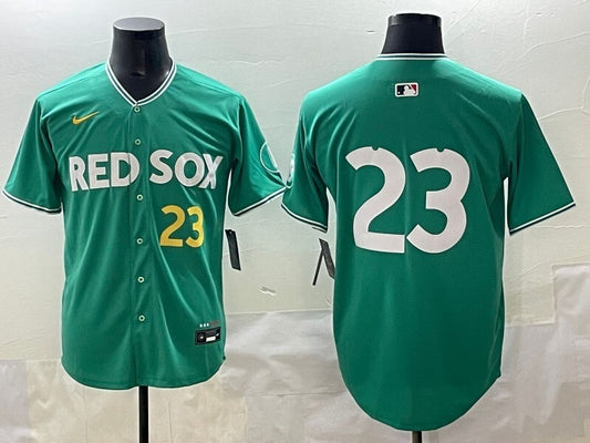 Boston Red Sox #23 Luis Tiant Red Sox Collaboration Style 1