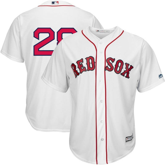 Boston Red Sox #28 J.D. Martinez Majestic Home Official Cool Base Replica Player Jersey - White