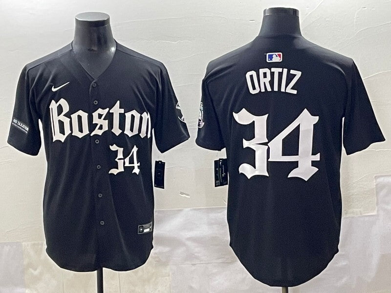 Boston Red Sox #34 David Ortiz Red Sox 5 Collaboration Style 1
