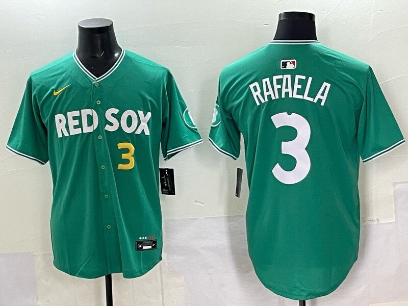 Boston Red Sox #3 Ceddanne Rafaela Red Sox Collaboration Style 1