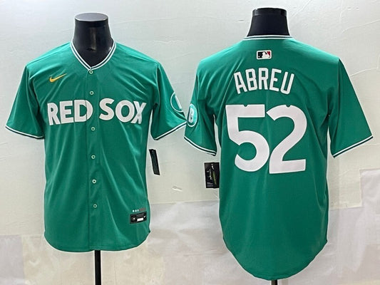 Boston Red Sox #52 Wilyer Abreu Red Sox Collaboration Style 3