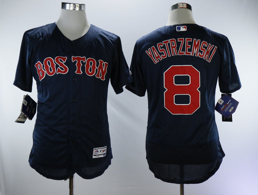 Boston Red Sox #8 Carl Yastrzemski Red Sox 8 Blue Elite Retro Player
