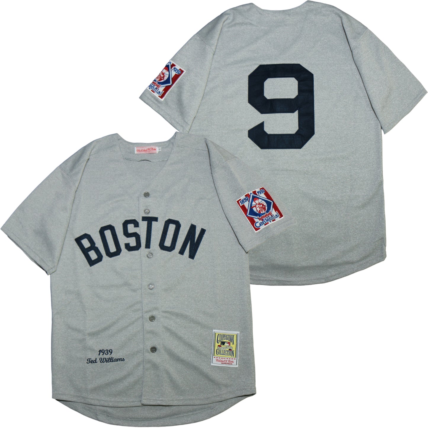 Boston Red Sox #9 Ted Williams Red Sox 9 Hemp Gray 1939 Retro