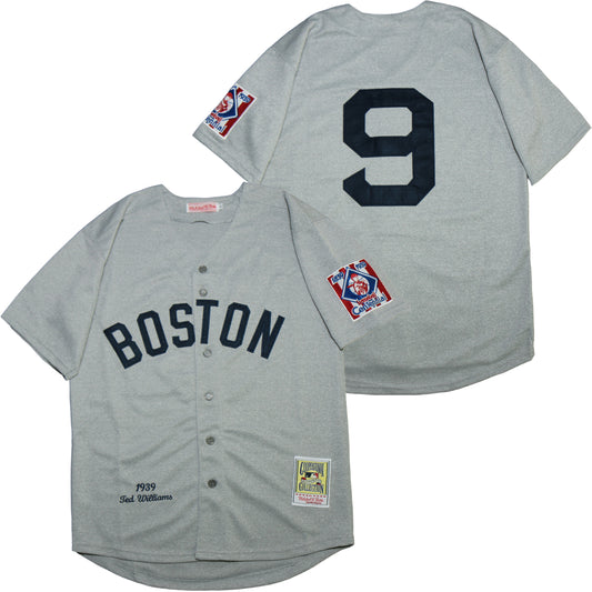 Boston Red Sox #9 Ted Williams Red Sox 9 Hemp Gray 1939 Retro