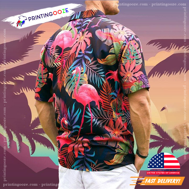 Botanical Flamingo Hawaiian Shirt