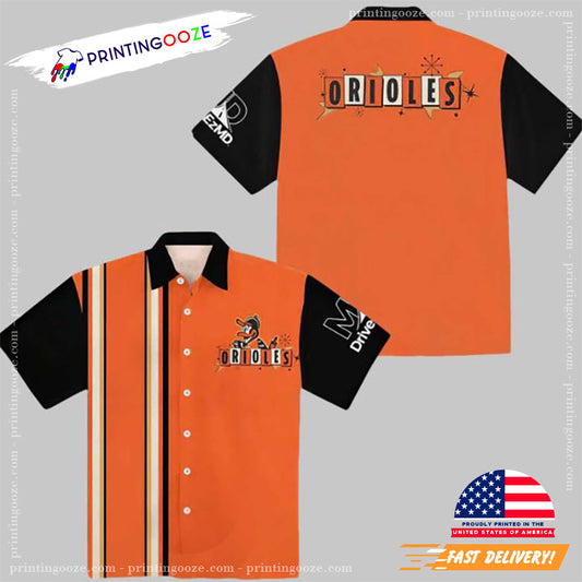 Bowling Baltimore Orioles MLB Hawaiian Shirt