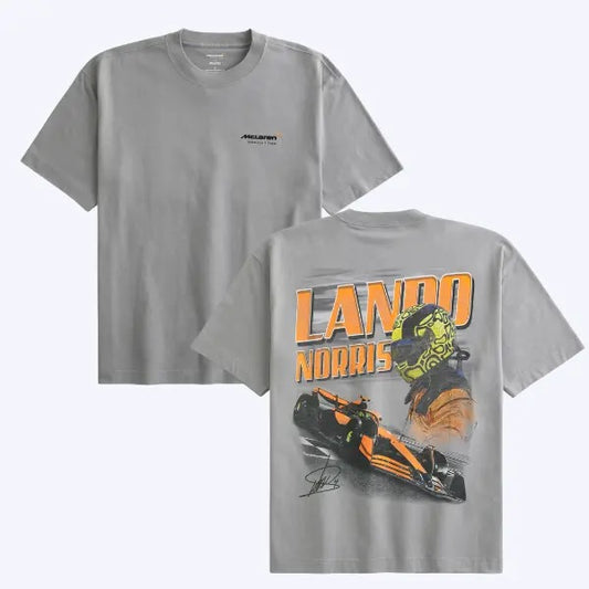 Boxy Heavyweight McLarenn Lando Norris Graphic Shirt