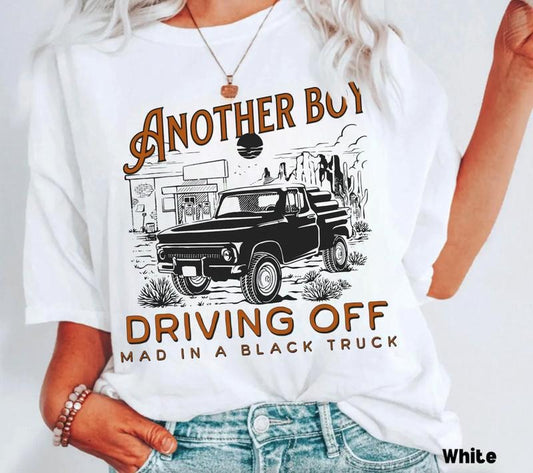 Boy Driving Off Mad Black Truck Shirt, Kelsea Tshirt, Is It Wrong To Take A Shot, Healed Version, Yeah Sure Okay Womenswear Top