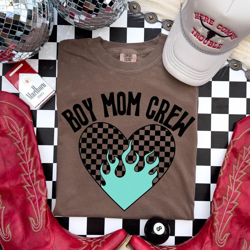 Boy Mom Crew DTF Transfers - THIS IS NOT A SHIRT Hoodie, Sweatshirt | InkThreadWorks.com