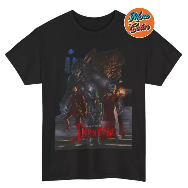 Bram Stokers Dracula Movie Vintage Shirts, Cotton Unisex T-Shirt, Crew Neck, Size S- 3XL, Menswear Top, Womenswear Top Underwear Streetwear