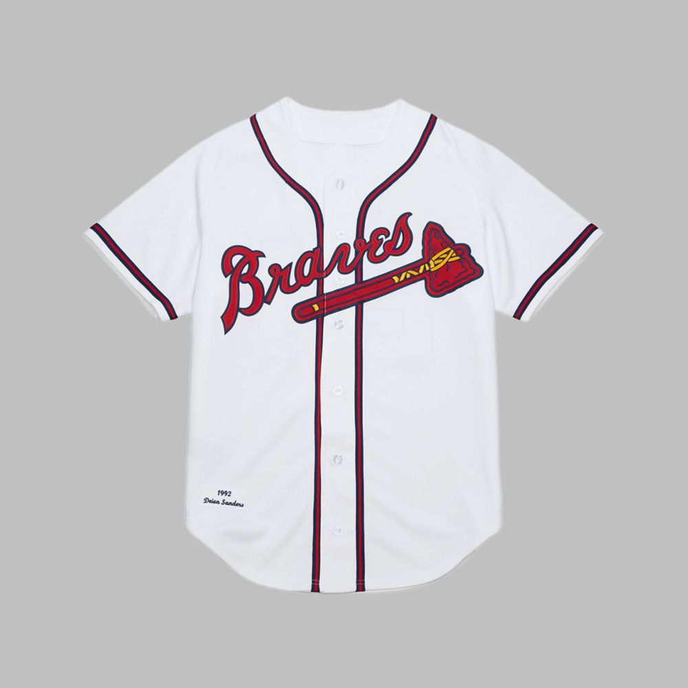 Braves Atlanta Sanders 24 Jersey 2025 - Grishko.com