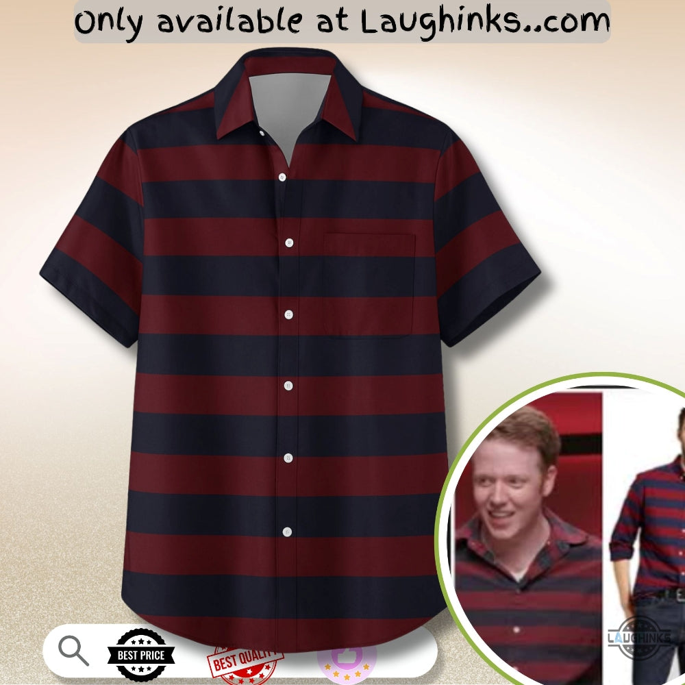Brennan Lee Mulligan Striped Hawaiian Shirt