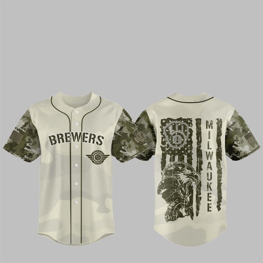 Brewers 2025 Armed Forces Day Night Jersey - Grishko.com