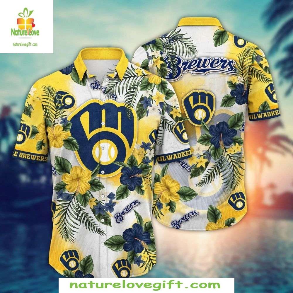 Milwaukee Brewers Hawaiian Shirt Stylish MLB Floral Aloha Baseball Apparel