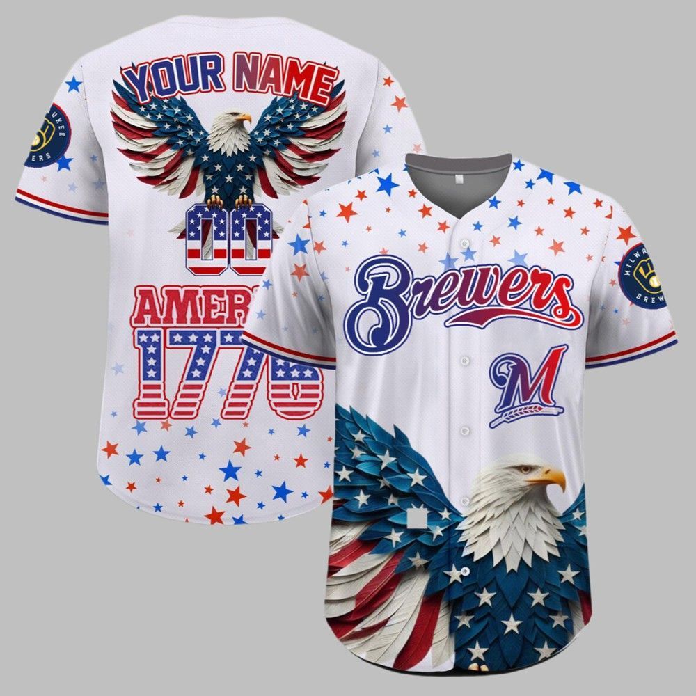 Brewers Independence Day Baseball Jersey 2025 - Grishko.com