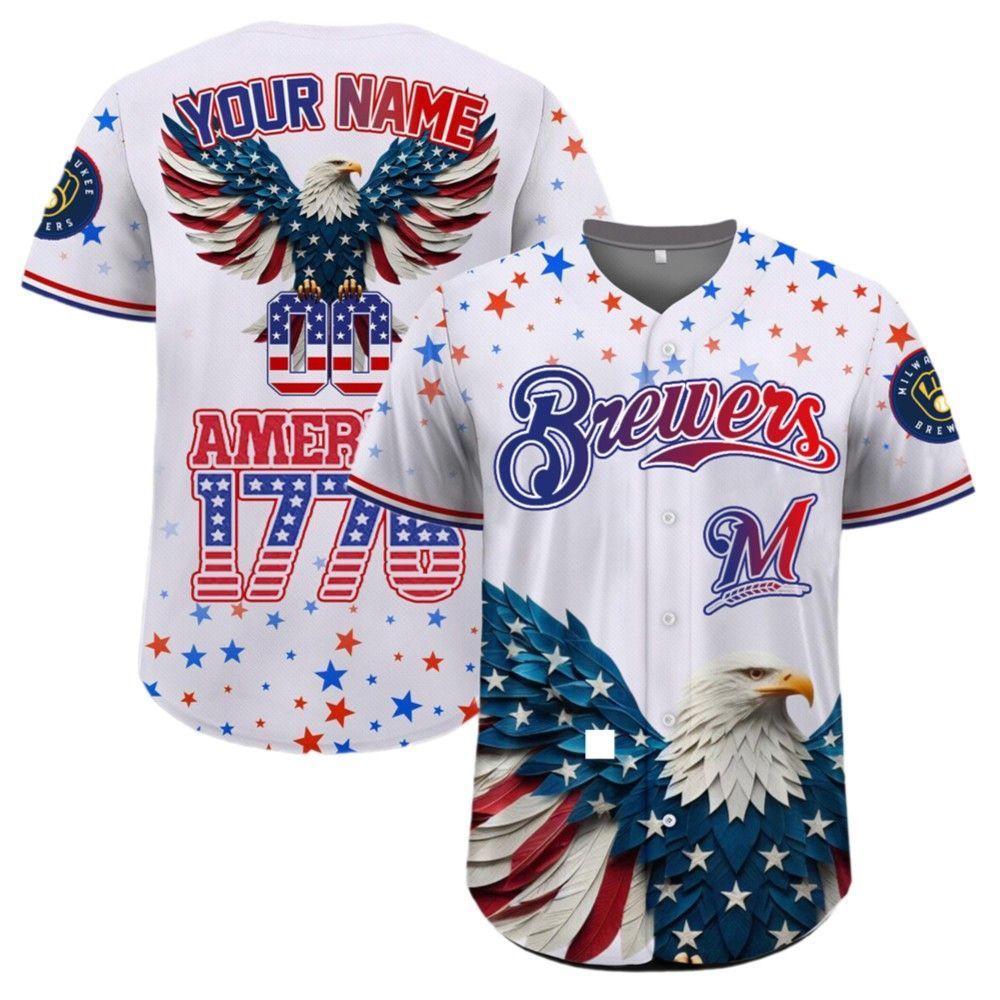Brewers Independence Day Baseball Jersey 2025 - Grishko.com