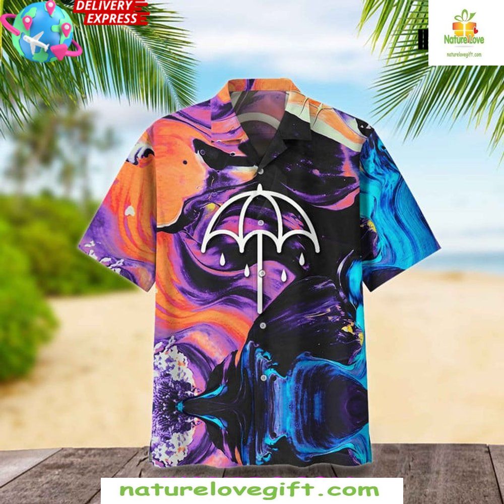 Bring Me the Horizon Tie Dye Hawaiian Shirt