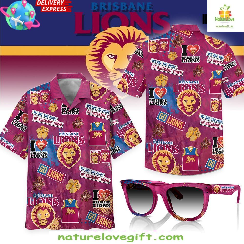 Brisbane Lions Hawaiian Shirt Pride Limited Edition