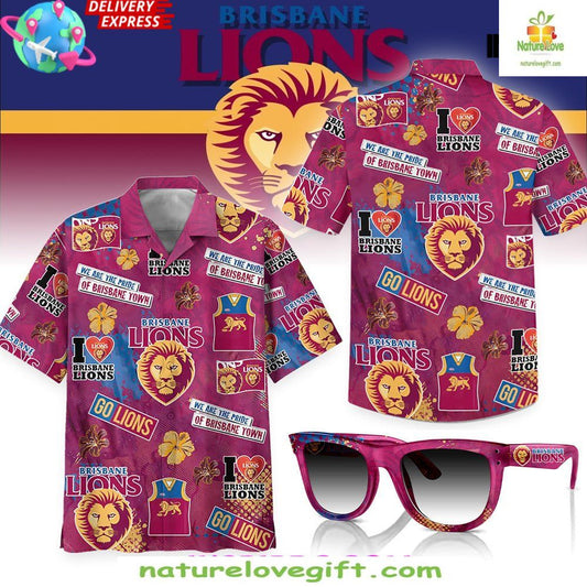 Brisbane Lions Hawaiian Shirt Pride Limited Edition