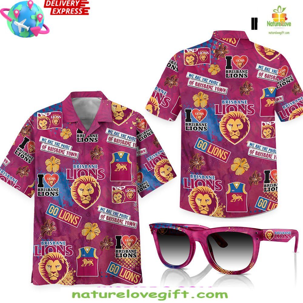 Brisbane Lions Hawaiian Shirt Pride Limited Edition
