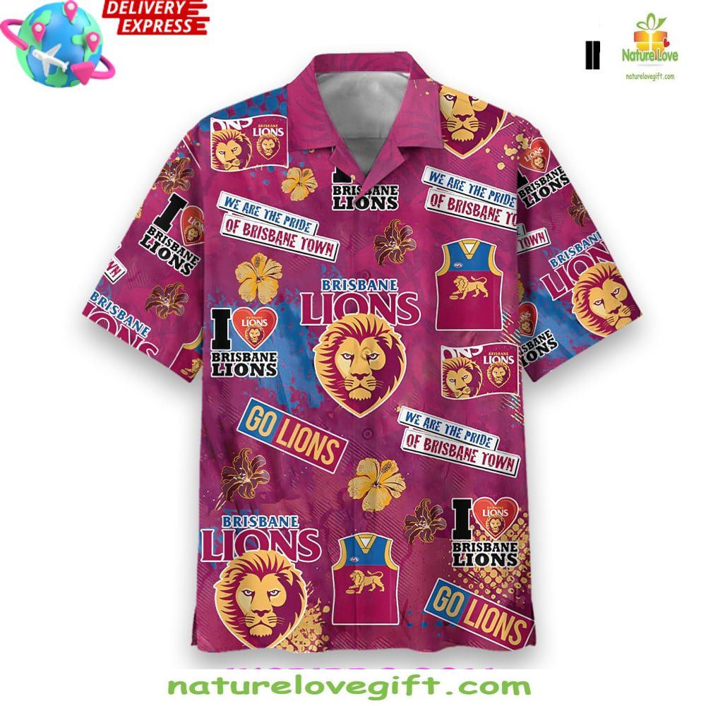 Brisbane Lions Hawaiian Shirt Pride Limited Edition