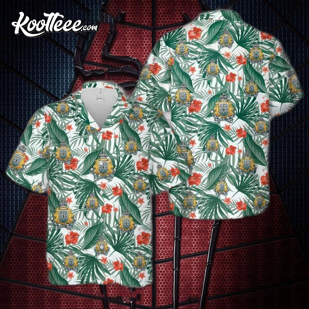 British Army Royal Gibraltar Regiment Hawaiian Shirt