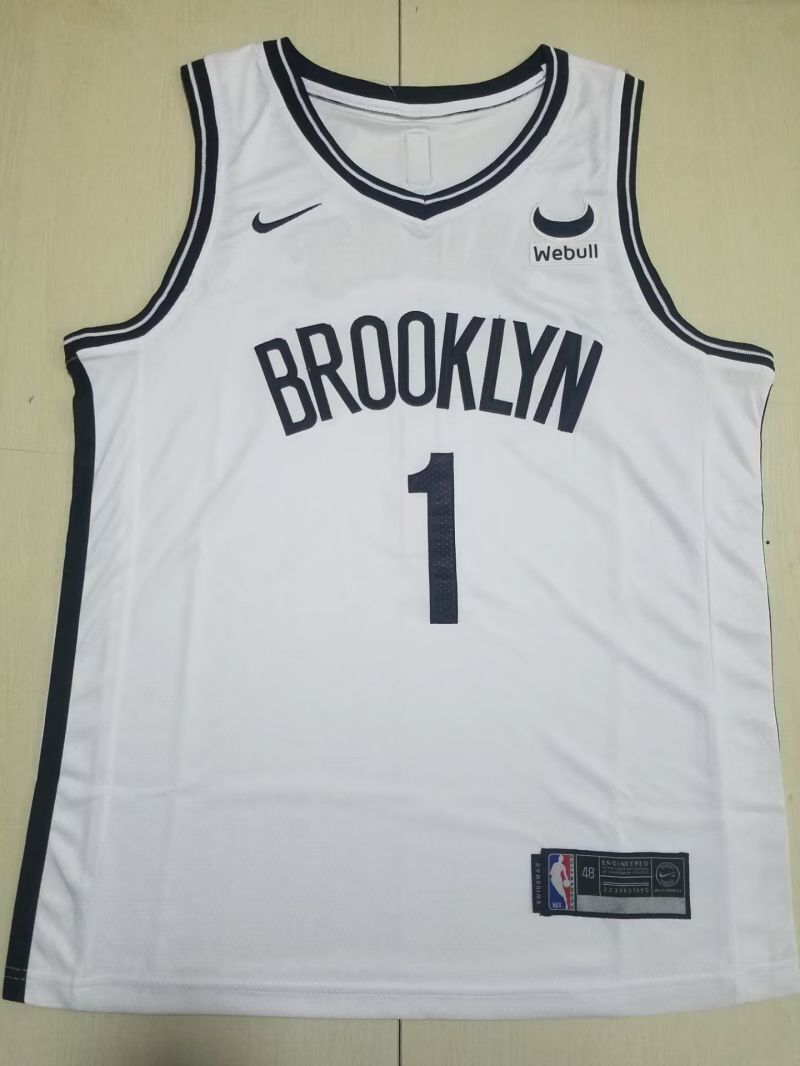 Brooklyn Nets #1 Mikal Bridges Nets 1 White s-xxl Style 2